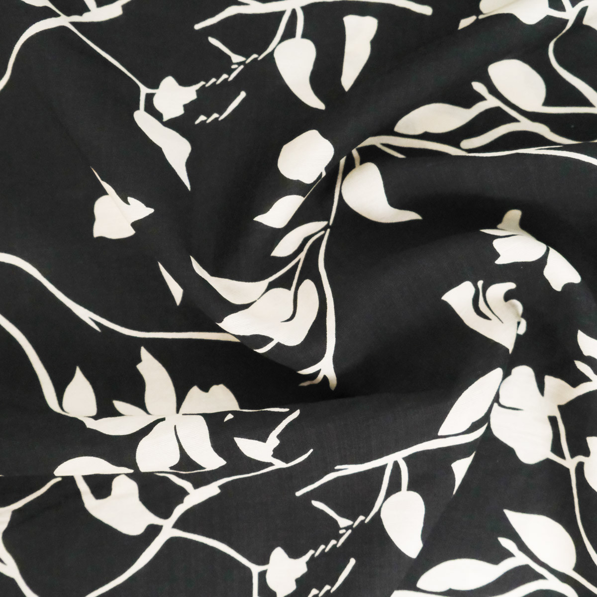 Ebene Floral Print Blended Viscose - Maison Klem